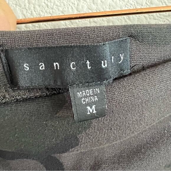 Sanctuary Neutral Camo Bodycon Midi Skirt Stretch Medium - Picture 2 of 5